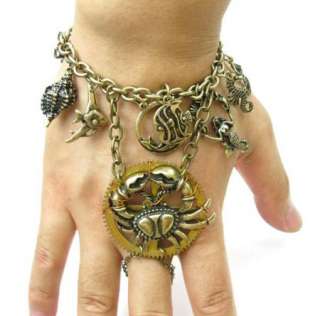 GOTH STEAMPUNK BRACELET CRAB GEAR SEA CREATURES SP39  