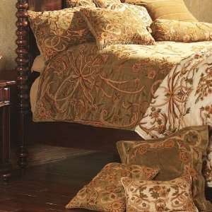  Crewel Bedding Art Nouveau Chocolate Brown Cotton Velvet 