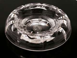 Cunard Line Lusitania era First Class Ashtray   Stuart Crystal  