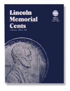 Whitman Coin Folder # 9000 Lincoln Memorial Cents  