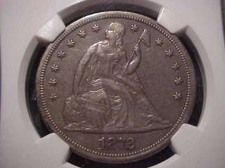 1872 S Seated Liberty Silver Dollar NGC AU Details Only 9000 Minted 