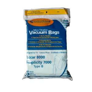 8000 & Simplicity 7000 Type B Vaccum Bags, Upright, Commercial Vacuum 