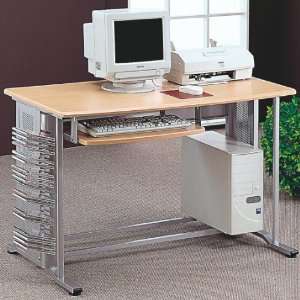 Desks Casual Contemporary Computer Desk with Keyboard Tray by Coaster