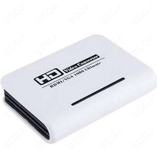   to VGA + Audio HDTV Video Converter Adapter For PS3 XBOX 360 PC DVD