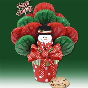  Jolly Snowman Cookie Bouquet 