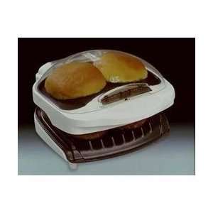  Foreman The Champ White Grill W/ Clear Bun Warmer Kitchen 