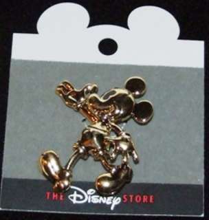 Vintage Disney Characters Goldtone Mickey Mouse Pin Brooch ~ Napier 