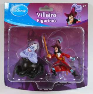 Disney VILLAINS Figurines Collection CAPTN HOOK URSULA  