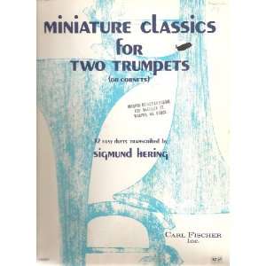  Miniature Classics for Two Trumpets (or Cornets) Books