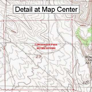  USGS Topographic Quadrangle Map   Cottonwood Pass, Nevada 