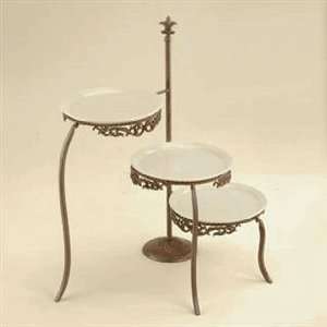  *Belaverra Fleur de Lis Crema Buffet Stand 25.5H 28W 