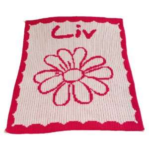  Personalized Daisy Stroller Blanket Baby