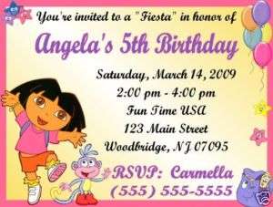 Dora the Explorer Invitations/Birthday Party Supplies  