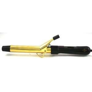  Belson Gold N Hot Curling Iron 1 Spring With Gold Barrel 
