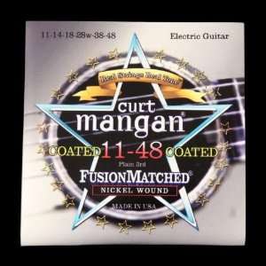 Curt Mangan Fusion Matched Nickel Wound Coated Electric Strings (11 48 