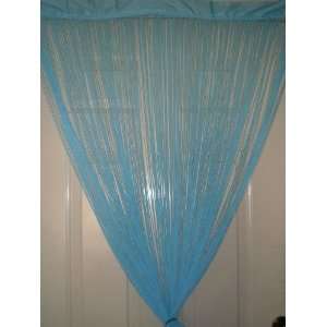   Blue String Curtain Panel 100x200cm Door/window/fring