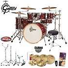   Maple Cherry Gloss 7Pc Euro Drum Set w/XS20 Cymbals & Hardware
