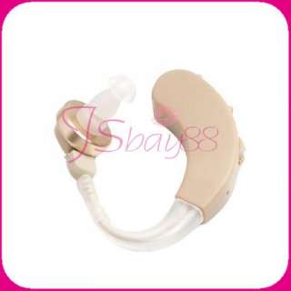 Personal Ear Help Care Health Sound Amplifier Hearing Aid Device Beige 