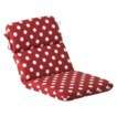 Outdoor Conversation/Deep Seating Cushion   Red/White Polka Dot