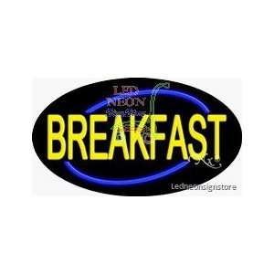  Breakfast Neon Sign 17 Tall x 30 Wide x 3 Deep 