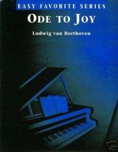 ODE TO JOY   EASY PIANO SOLO SHEET MUSIC  
