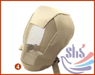 Full Face Wire Mesh Airsoft Mask Breathability Elasticity