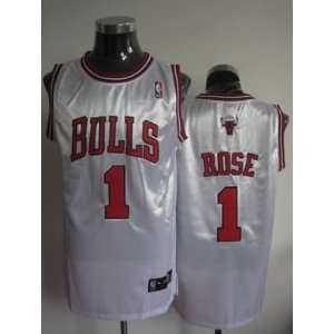  Chicago Bulls Derrick Rose Home White Jersey size 52 XL 