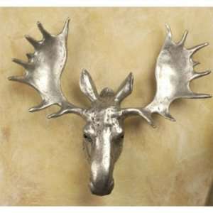  Anne At Home 081 1 Pewter Matte Moose Head Knob, Large 081 