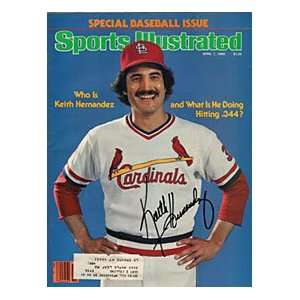  Keith Hernandez Autographed / Signed Sports Illustrated   April 