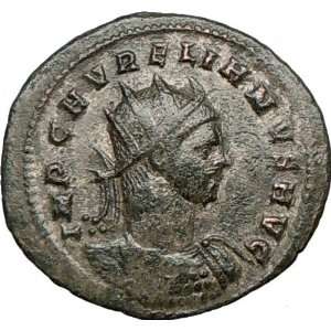  AURELIAN 272AD Authentic Genuine Ancient Roman Coin SOL 