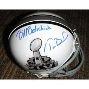  Tom Brady & Bill Belichick Autographed Signed Super Bowl 
