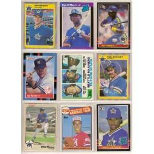  (10) Card Baseball Lot (Ken Griffey Jr.) (Jim Presley) (Alvin Davis 