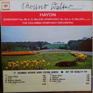 Bruno Walter conducts Haydn Symphony 88 & 100 G Maj. Original Columbia 