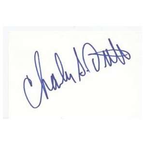  CHARLES S. DUTTON Signed Index Card In Person Everything 