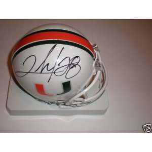Clinton Portis autographed Football Mini Helmet (Miami Hurricanes)