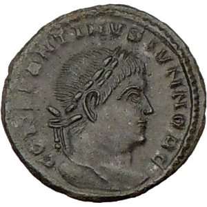 Constantine II Junior 323AD Ancient Roman Coin Wreath