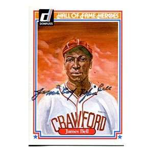  James Cool Papa Bell Autographed / Signed 1983 Donruss 