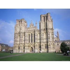 West Front, Wells Cathedral, Wells, Somerset, England, United Kingdom 
