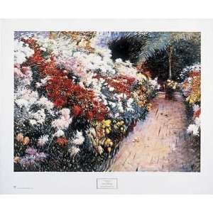 Chrysanthemums by Dennis Miller Bunker. Size 27.5 inches width by 20 