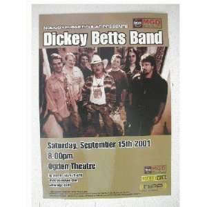 Dickey Betts Band Handbill Poster Allman Brothers The