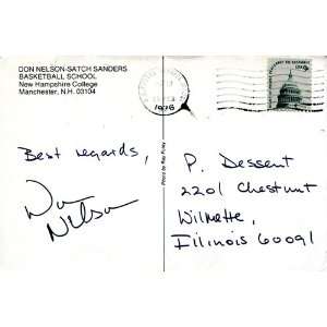 Don Nelson Autographed/Hand Signed Postcard  Sports 