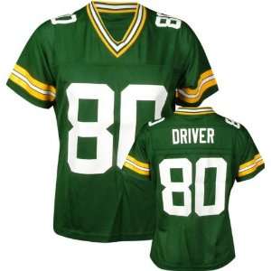 Donald Driver Reebok NFL Replica Green Bay Packers Womens Jersey
