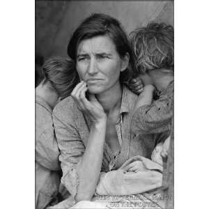  Migrant Mother, by Dorothea Lange   24x36 Poster 