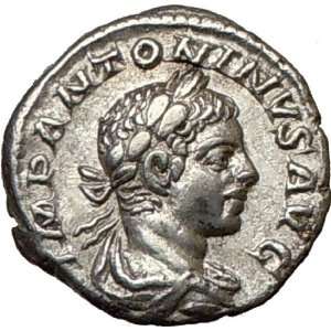  ELAGABALUS 218AD Ancient Silver Roman Coin Providence 