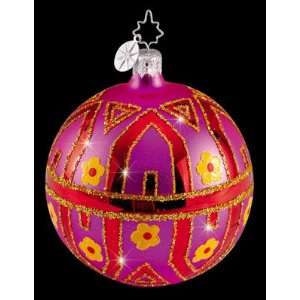  RADKO TIFFANY COLORFUL GEM 2.5 Glass Ornament