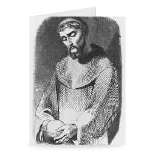 Abelard as monk at Saint Gildas de Rhuys,   Greeting Card (Pack of 2 