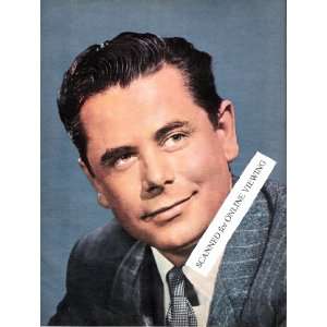 Glenn Ford 1951 Nice Pose Color Picture