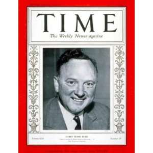  Senator Harry F. Byrd / TIME Cover May 13, 1935, Art 