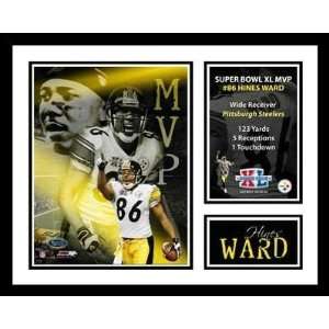 Hines Ward Framed Photo Super Bowl XL 40 MVP Milestone Collage
