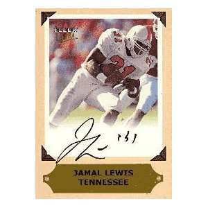 Jamal Lewis Autographed / Signed 2001 Fleer Ultra Card